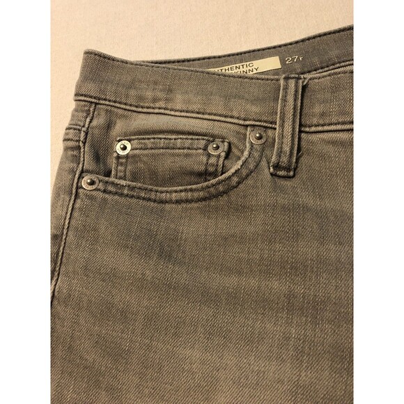 Gap Women's Denim Gray Stretch Authentic True Skinny Jeans Size 27 X 30 - Picture 3 of 9